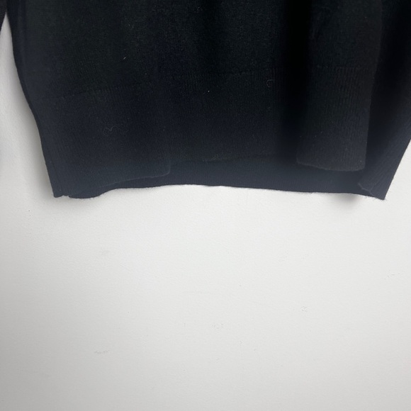 NEW J. Crew Women's Black 100% Cashmere Relaxed Boyfriend Crewneck Sweater XS - Picture 7 of 9